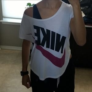 Nike off the shoulder top